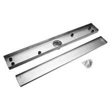 JIBOO 6 Sizes Shower Grate Tile Insert Rectangle Stainless Steel Watermark