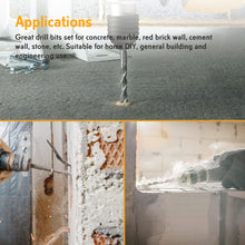 TOLSEN SDS-Plus Hammer Drill Bits X-Tip Chrome Alloy Body Multiple Size