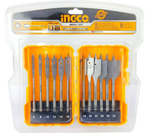 INGCO AKDL1201 Flat Wood Drill Bit Set 12Pcs
