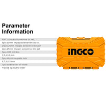 INGCO AKDL24502 Impact Screwdriver Bit Set 45Pcs