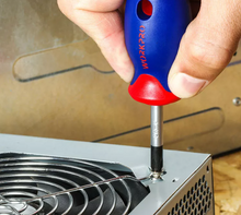 WORKPRO W000807 Screwdriver Set with Rack CR-V Blade Black Magnetic Tip 18PCS