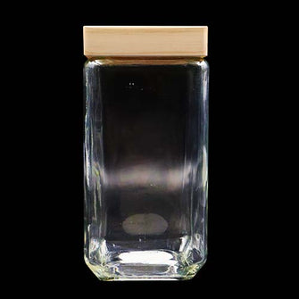 MUTBERG Square Glass Canister, Multiple Sizes