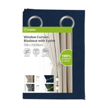 MUTBERG Window Curtain Blackout with Eyelet 2PK, Multiple Sizes