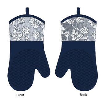 MUTBERG Oven Mitt Glove 1Pair Kitchen Clove Heat Resistant Blue 18x33cm (7"x13")