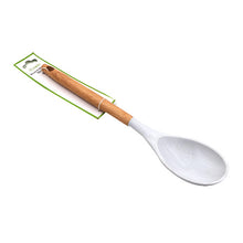 MUTBERG Spoon FDA Silicone with Rubber Wood Handle 34.5x7x1.8cm