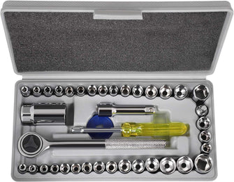 COMOWARE Socket Metric & Mechanic Tools Set 39 Pieces