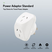 Power Adaptor Standard White 10A 240V 2 Outlets SAA