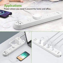 Power Board 4 Outlet with Master Switch White 10A 240V 1M 2 USB-A & 2 T-C 3.4A SAA