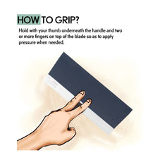 Goldblatt Taping Knife Blue Steel Soft Grip Handle 8" 10" 12" 14"