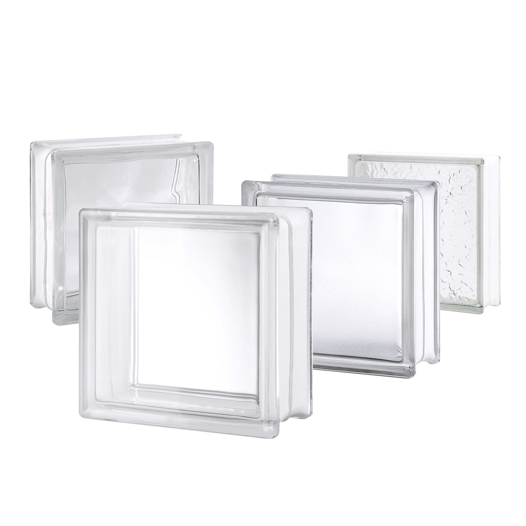 CSAIC Glass Block Square Hollow Frost/Ice Crystal/Clear Craft L190xD19 ...