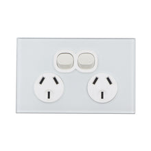 CLSOL Glass Panel Horizontal/Vertical Wall Switches & GPOs