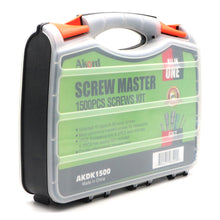 Akord Screws Assortment Kit 10 Types Popular Screws Set in 30 Size 1500pcs