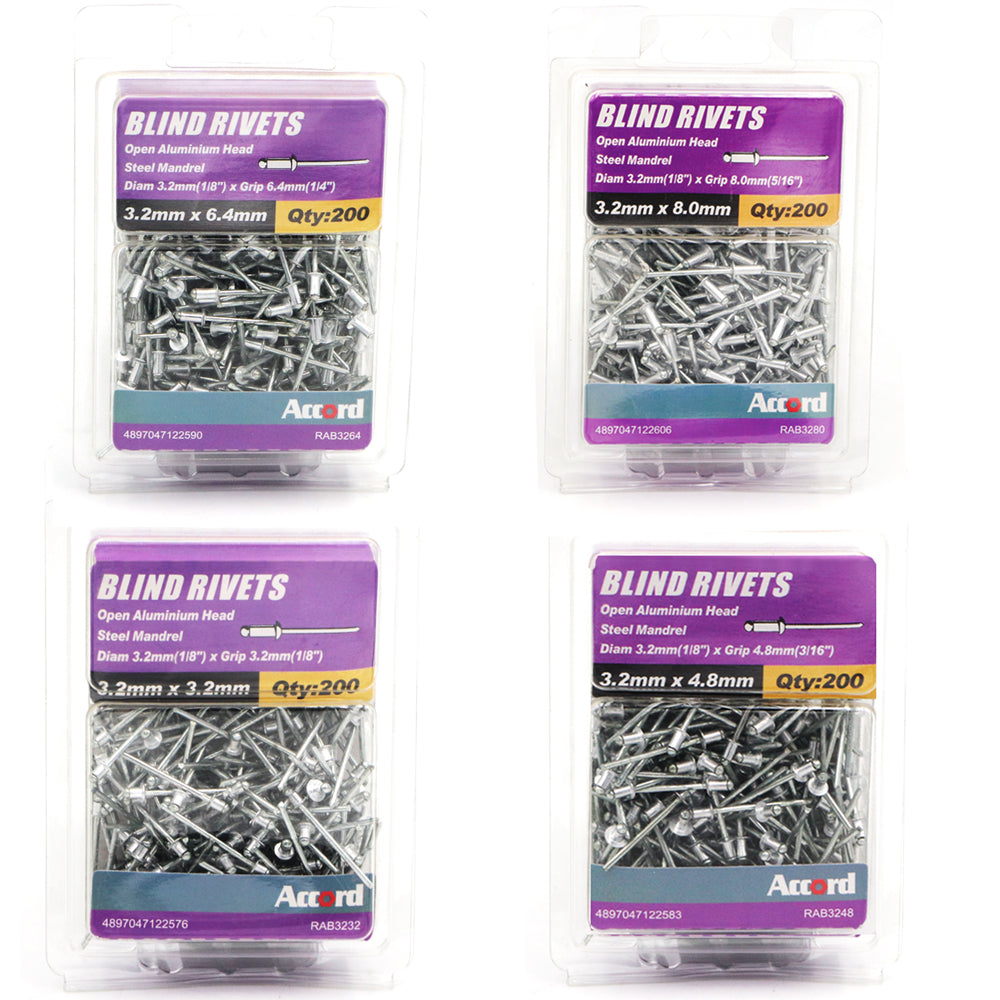 AKORD Blind Rivet Multiple Size– Maxrite