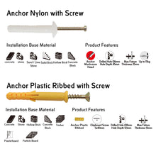 AKORD Anchor Plastic Assortment Kit 65PCS