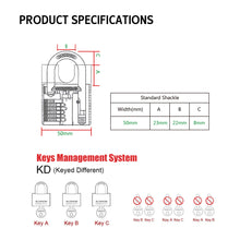 BLOSSOM Padlock Brass Protected Shackle 50mm BC9650