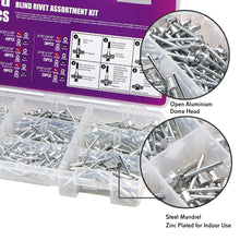 AKORD Blind Rivet Assortment Kit 370PCS