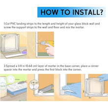 CSAIC Glass Block Square Hollow Frost/Ice Crystal/Clear Craft L190xD190xH80mm