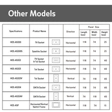 IGOTO AS320 Flat Wall TV Socket 1 Gang