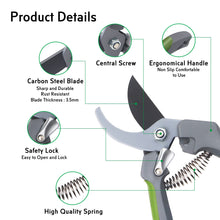 AIFA AF0252M Garden Cutting Tool Secateur Bypass TPR Handle 5/8inch(15mm)