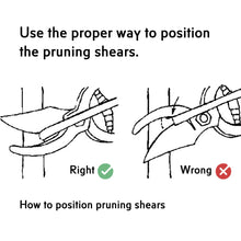 AIFA AF0252M Garden Cutting Tool Secateur Bypass TPR Handle 5/8inch(15mm)