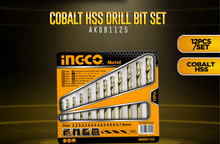 INGCO AKDB1125 Hss Twist Drill Bit Set 12Pcs