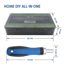 Akord Ratcheting Screwdriver Kit 12pcs & Multi-purpose Screws Assortment 1000pcs AKDK1012RS