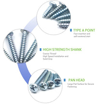 AKORD Screw Self Tapping Assortment Kit 105PCS