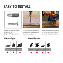 AKORD Screw Self Tapping Assortment Kit 105PCS