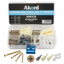 AKORD-Anchor-Self-Drilling-&-Toggle-Assortment-Kit-50pcs-AKDK50A