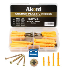 AKORD-Anchor-Plastic-Ribbed-Assortment-Kit-52pcs-AKDK52A