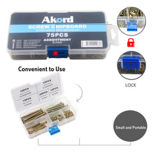 Akord Screw Chipboard Assortment Kit 75PCS