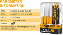 INGCO AKISD0901 Interchangeable Screwdriver Set 9 Pcs