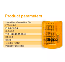INGCO AKSD08301 Screwdriver Bit Set 30Pcs