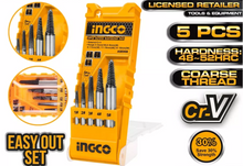 INGCO ASE008 Screw Extractor Set 5Pcs