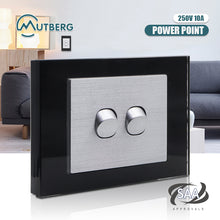 CLSOL Glass Panel Horizontal/Vertical Wall Switches & GPOs