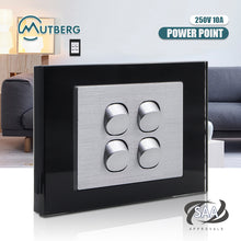 CLSOL Glass Panel Horizontal/Vertical Wall Switches & GPOs