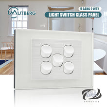 CLSOL Glass Panel Horizontal/Vertical Wall Switches & GPOs