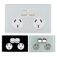 CLSOL Glass Panel Horizontal/Vertical Wall Switches & GPOs