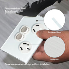 CLSOL Glass Panel Horizontal/Vertical Wall Switches & GPOs