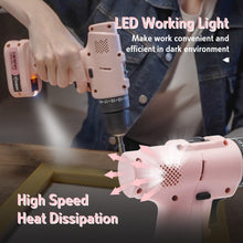 MUTBERG Pink Cordless Drill Driver One-piece 12V 10mm