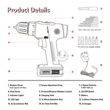 MUTBERG Pink Cordless Drill Driver One-piece 12V 10mm