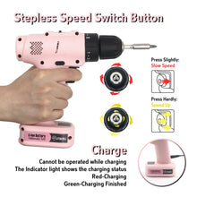 MUTBERG Pink Cordless Drill Driver One-piece 12V 10mm