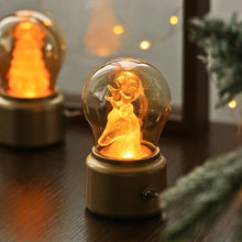 MUTBERG Portable Bulb Lamp 250mA 0.1W Christmas Tree / Elk Style Black / Golden Base Christmas Gifts