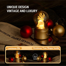 MUTBERG Portable Bulb Lamp 250mA 0.1W Christmas Tree / Elk Style Black / Golden Base Christmas Gifts