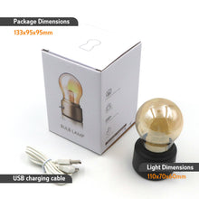 MUTBERG Portable Bulb Lamp 250mA 0.1W Christmas Tree / Elk Style Black / Golden Base Christmas Gifts