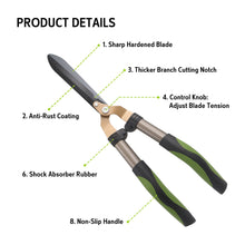 AIFA AF1424 Garden Cutting Tool Hedge Shear TPR Handle 8inch(200mm)