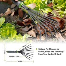 AIFA AF0814T Garden Small Tool Hand Fan Rake TPR Handle