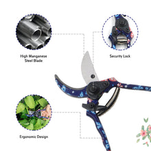 MUTBERG CGYH 6001 Garden Tools Black Floral Printed Aluminum Alloy 3 PCS Kit