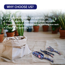 MUTBERG CGYH 6001 Garden Tools Black Floral Printed Aluminum Alloy 3 PCS Kit