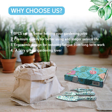 MOUTAN EDGP095 Garden Tools Floral Printed 3 PCS Kit